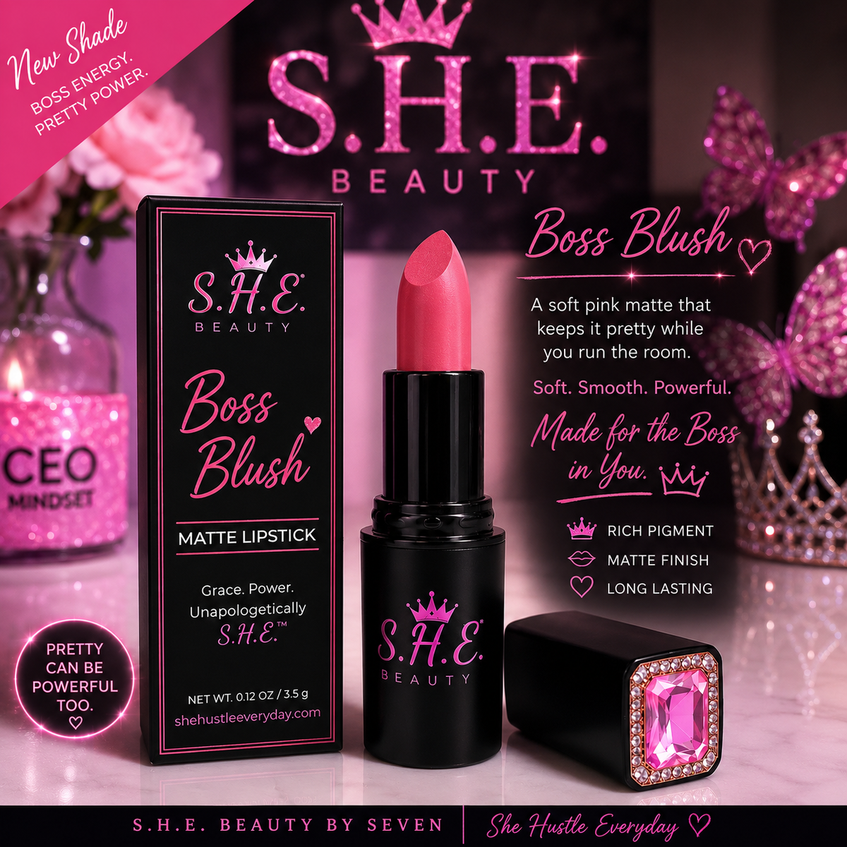 Boss Blush Matte Lipstick