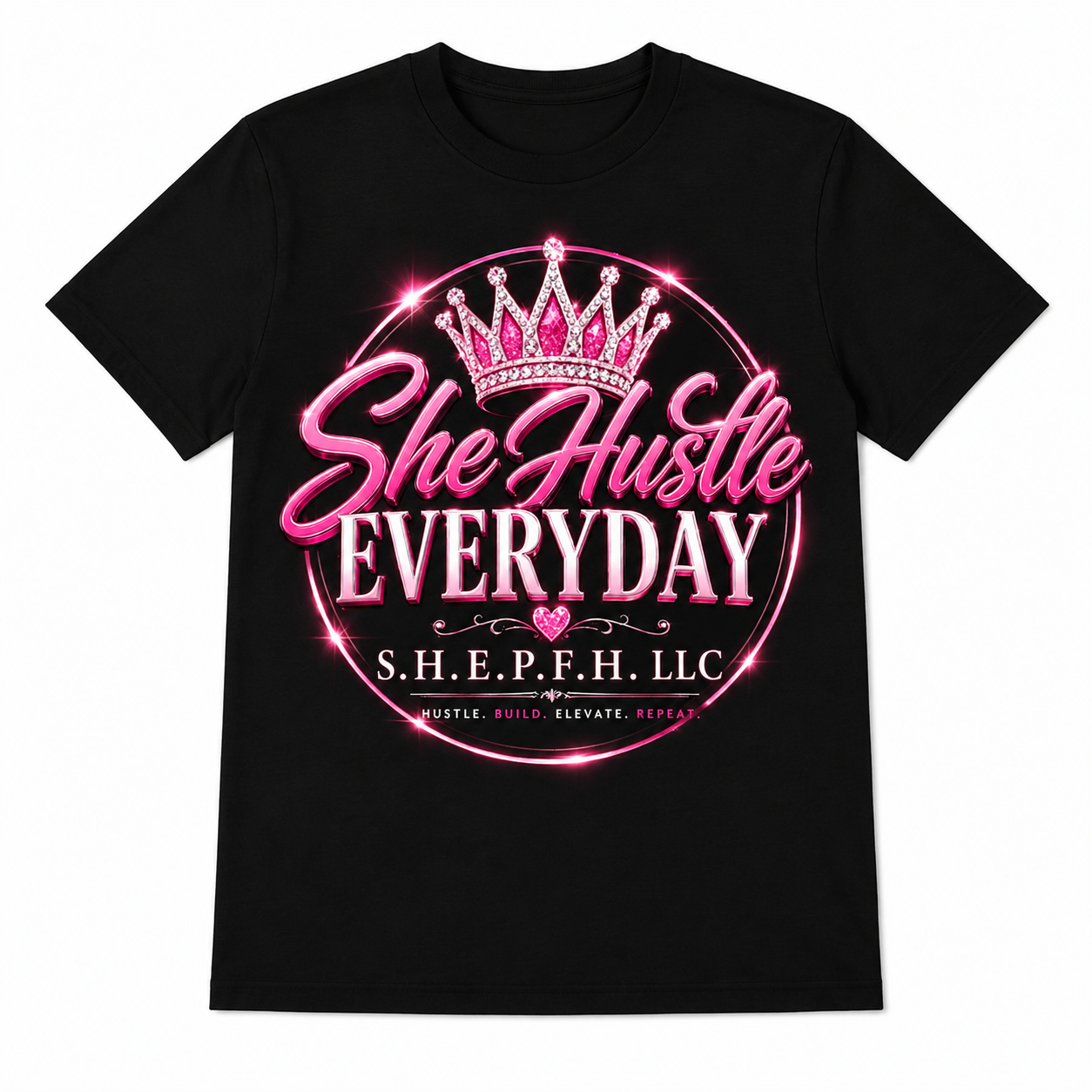 Short Sleeve T-Shirt | She Hustle & Custom Designs